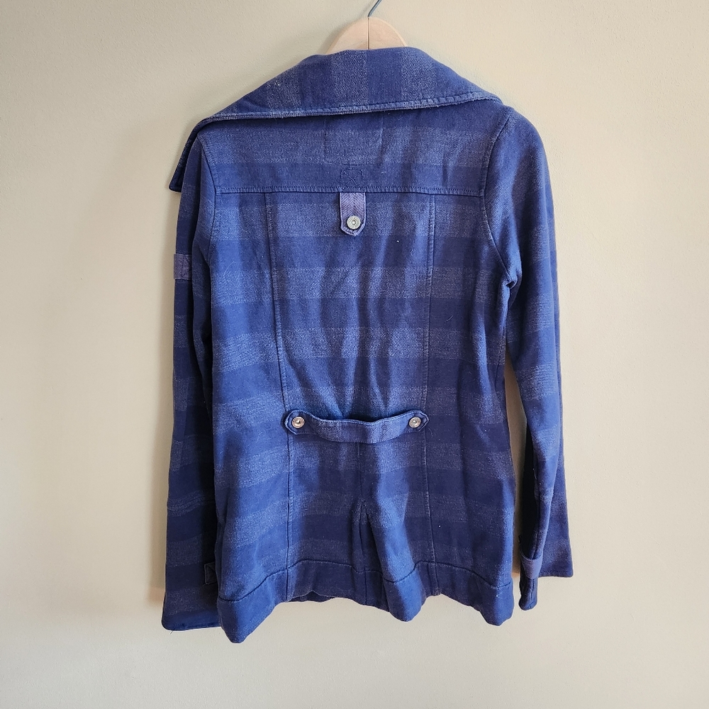 Dark Blue Sweater Jacket - image 4